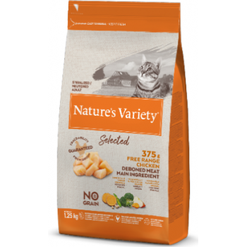 Nature Variety Gato Sterilised Selected No Grain Frango 3kg